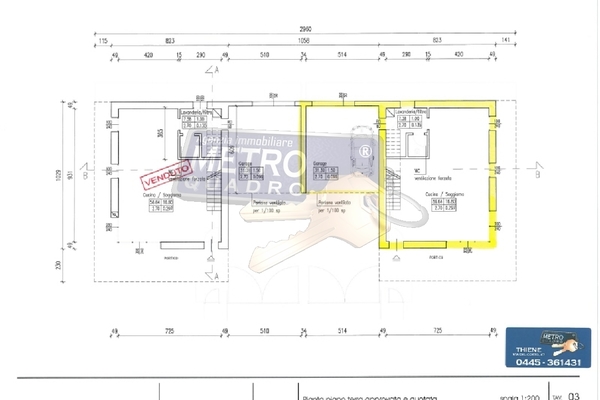 piano terra quotato - UNIFAM. AUTONOMA ZANè (VI) CENTRO 